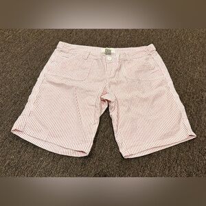 EUC Women's ocean drive athletics pink stripe vintage shorts Sz M casual bottoms